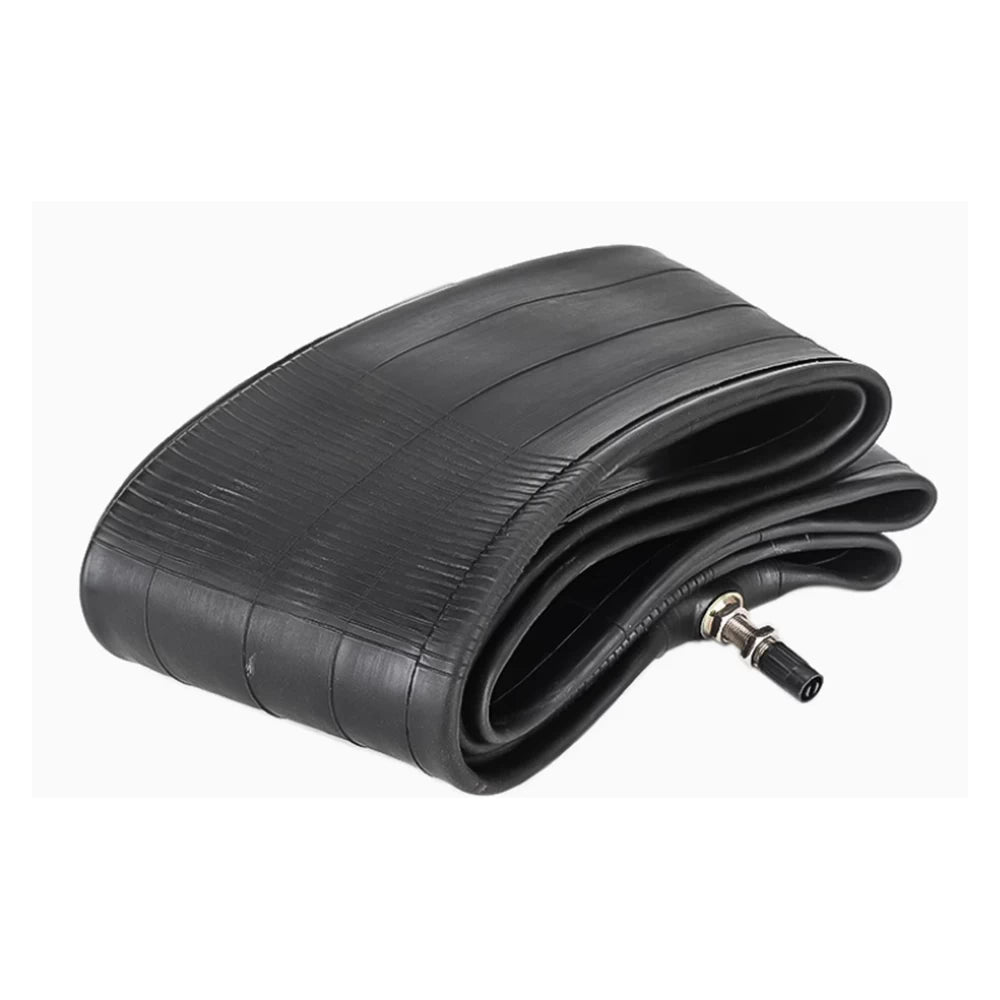 Durable 100/90-18 inner tube showing valve stem close-up for Surron Storm Bee
