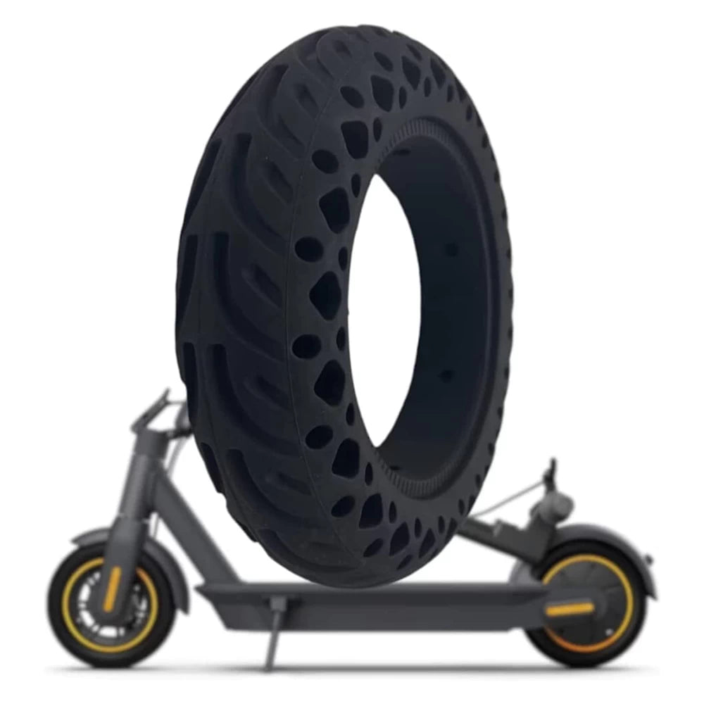 10x2.5 Solid Honeycomb Puncture-Proof Tyre for Ninebot Max G30 Electric Scooter
