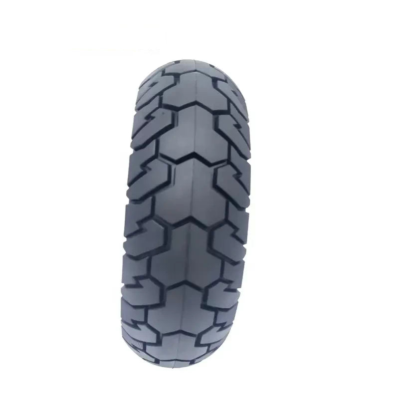 Durable 10x3 Solid Electric Scooter Tyre – Tread Pattern Front View