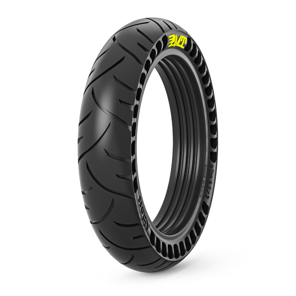 PMT E-Fire AIRLESS 8.5x2 Hero angled view – premium solid tyre