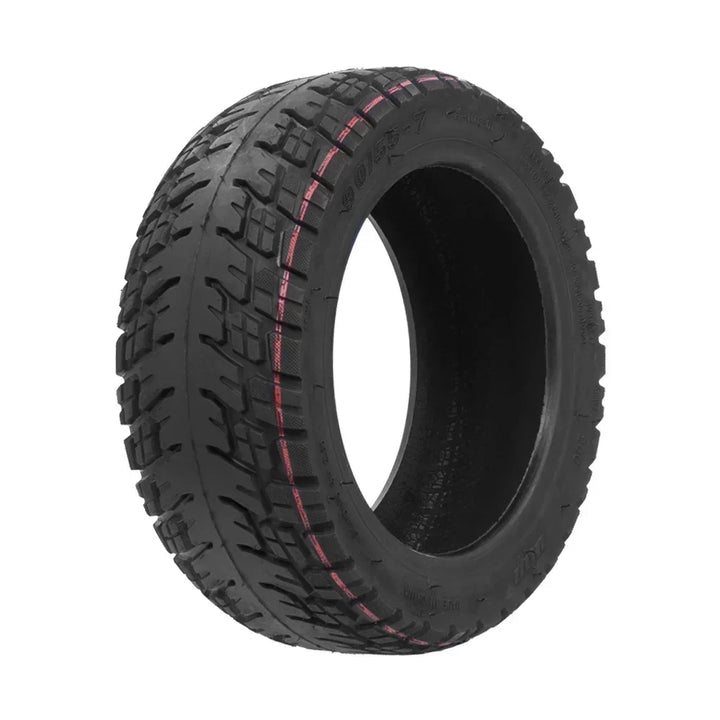 11-inch 90/55-7 tubeless tyre for Ninebot GT1 GT2 scooters shown at angle with visible tread