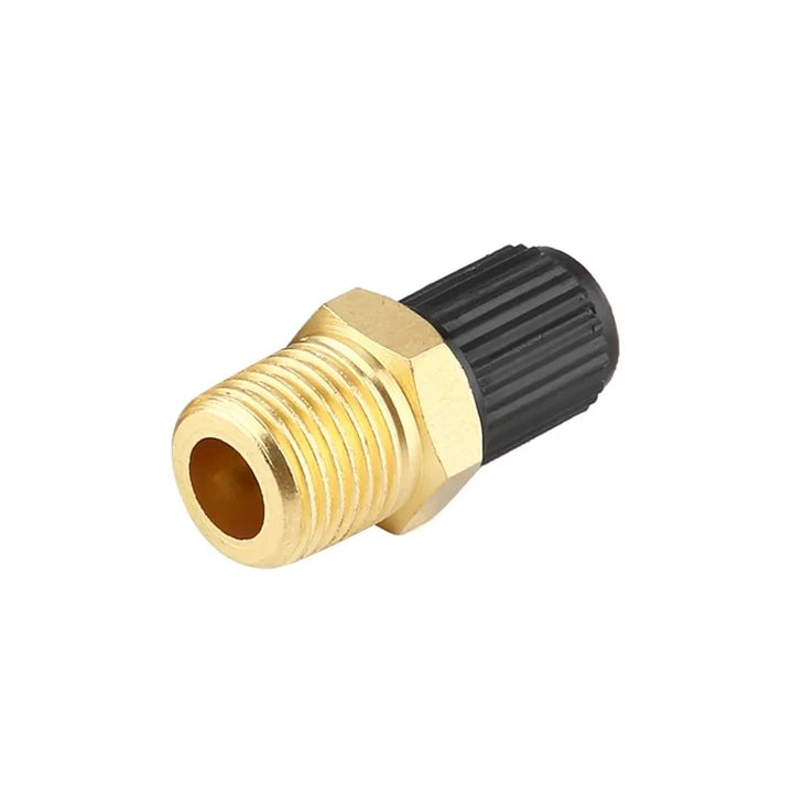 Rear threaded view of Brass Screw-In Valve for air compressor tank