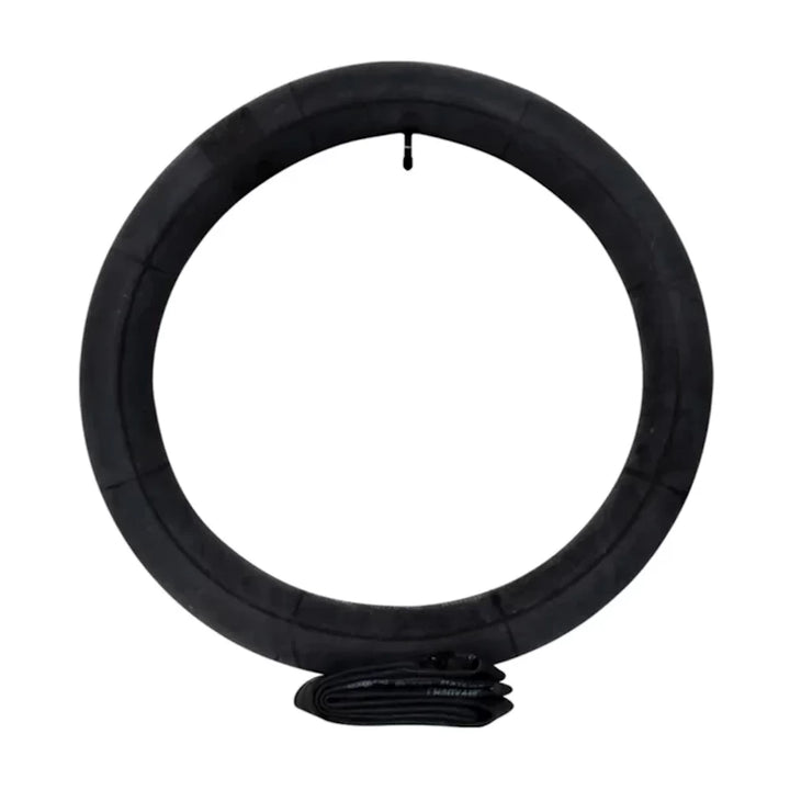 Profile side view of an inflated CST 20x3.50/4.00 inner tube showing valve placement and full circumference