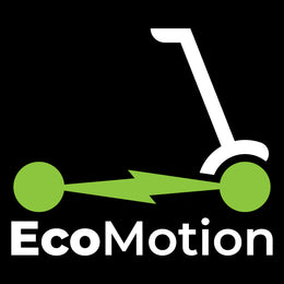 EcoMotion Logo (Square) - Reversed Out of Black