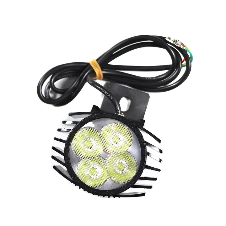 Kugoo G2 Pro electric scooter headlight with 4-LED lens and attached mounting bracket