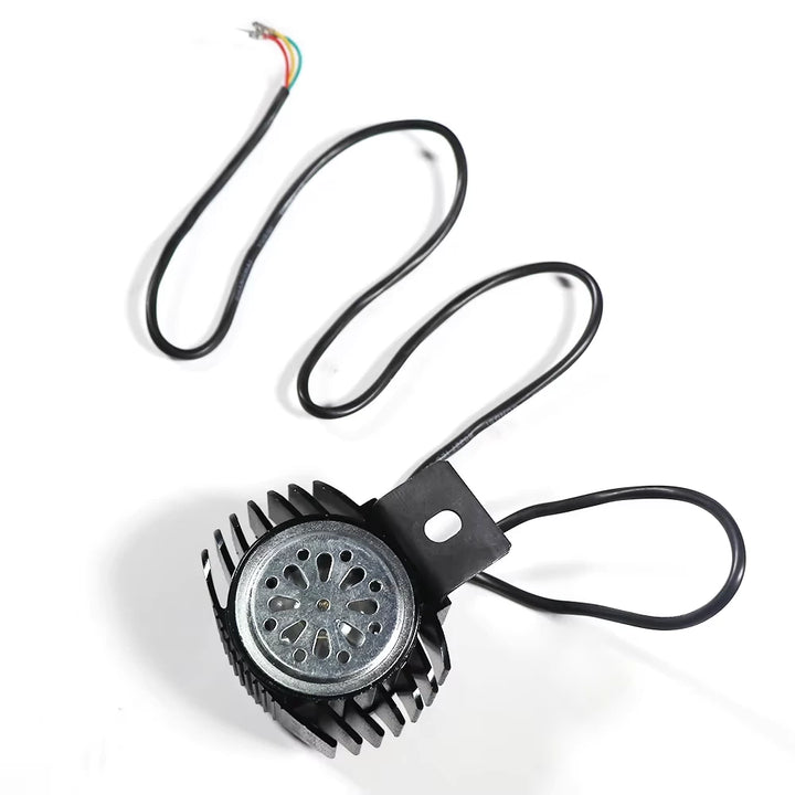 Rear view of Kugoo G2 Pro headlight showing back cover and cable feed