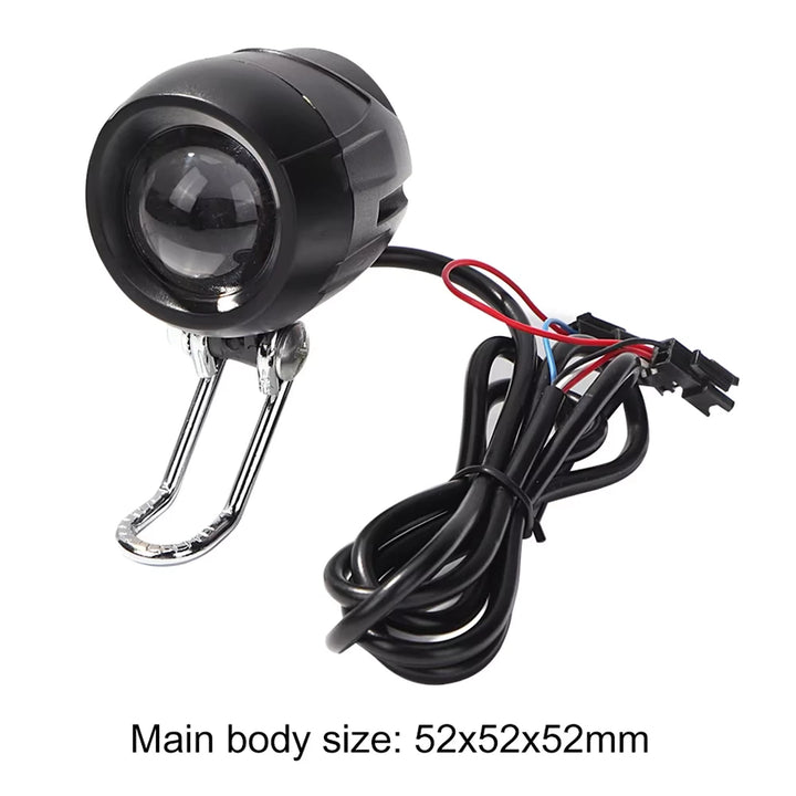 ED front headlight and horn combo for Kugoo M4 / M4 Pro scooters with wire harness and mounting bracket