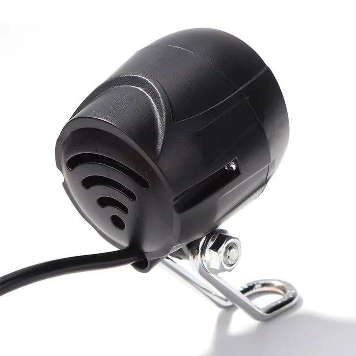 Rear housing of Kugoo M4 headlight horn combo showing vent design and cable entry
