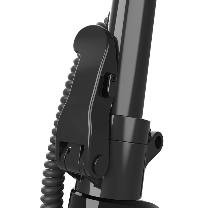 Close-up of the simple but solid folding mechanism on the Voltrium ION Max Dual Motor.