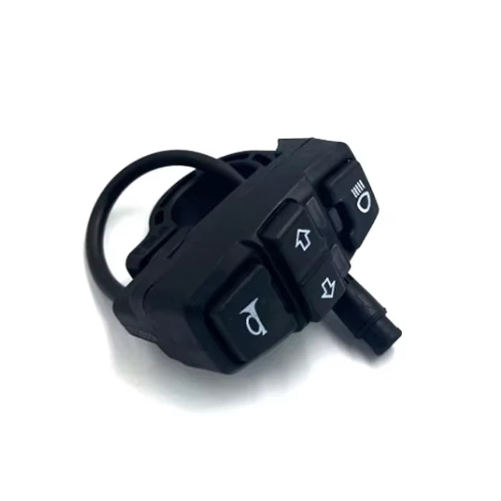 Angled side view showing ergonomic control layout for Kaabo Mantis scooters.