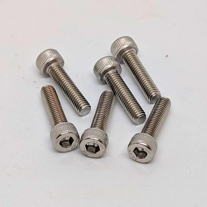 Australian stainless steel M5×20mm hex bolts (A2 grade) for scooter rim and rotor mounting.
