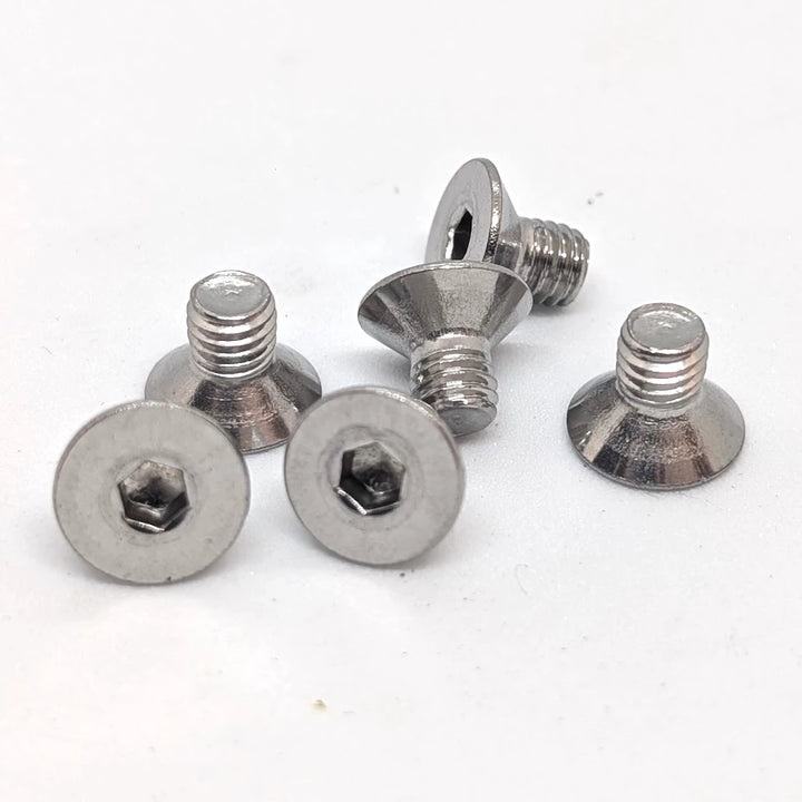 Australian Stainless Steel Screws – M5 × 8mm, 10mm, 12mm, 16mm, 20mm or 25mm – Motor Hub Rim/ Disc Brake Rotors (Set of 6)