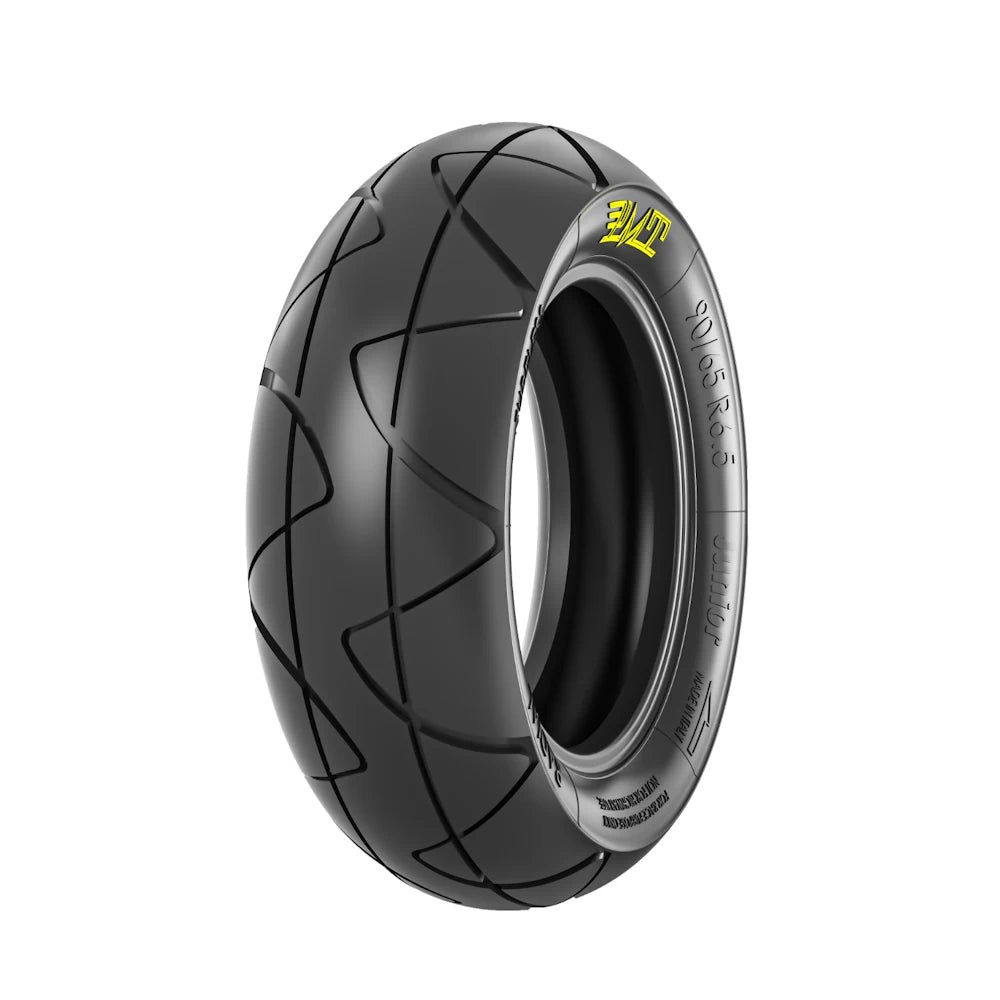Rendered image of the PMT 90/65R6.5 Junior tyre for 6.5 inch minibike with racing compound 55 Shore A