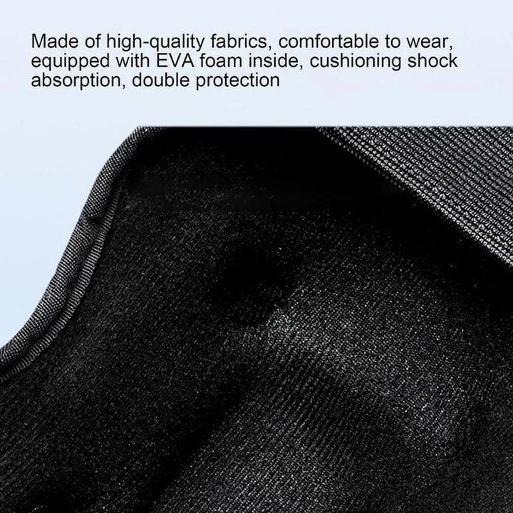 Close-up of internal fabric and EVA foam cushioning material