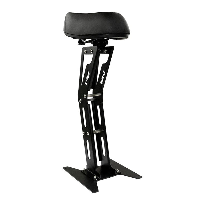 Hero shot of the reinforced Voro Motors seat for EMOVE Cruiser, standing tall with metal frame support.