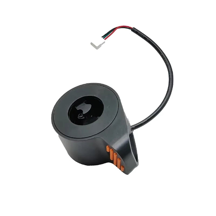 Side view of genuine Ninebot F20/F25/F30/F40 throttle showing thumb pad and wire