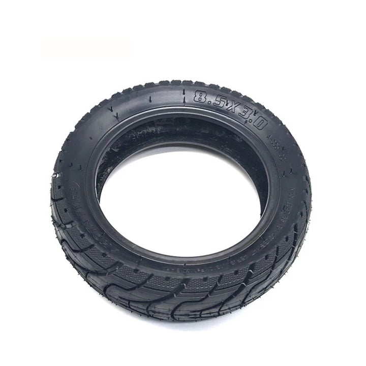 Angled perspective of HOTA 8.5x3 scooter tyre for Zero 8X, VSETT 8 and Vsett 9