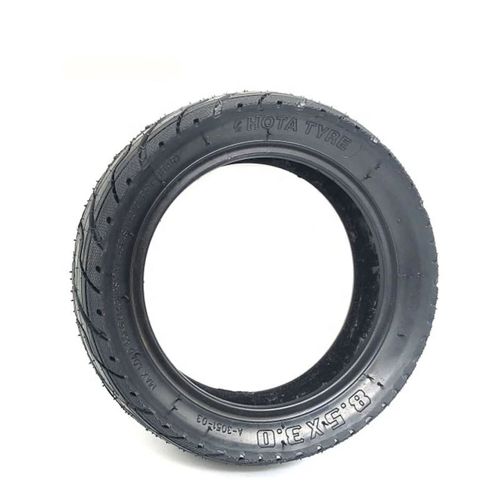 Hero view of HOTA 8.5x3 outer tyre showing curved tread design