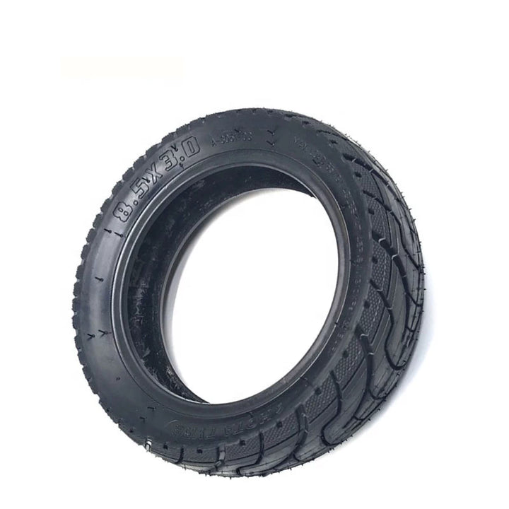 Angled perspective of HOTA 8.5x3 scooter tyre for VSETT and Zero models