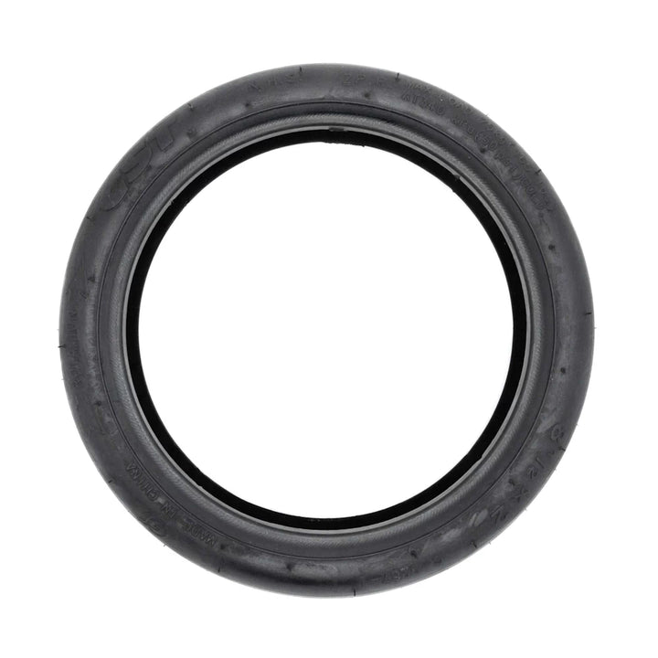Side profile of 8.5-inch Upgraded CST tyre for Xiaomi M365 Pro, extra thick rubber with distinctive white stripe.