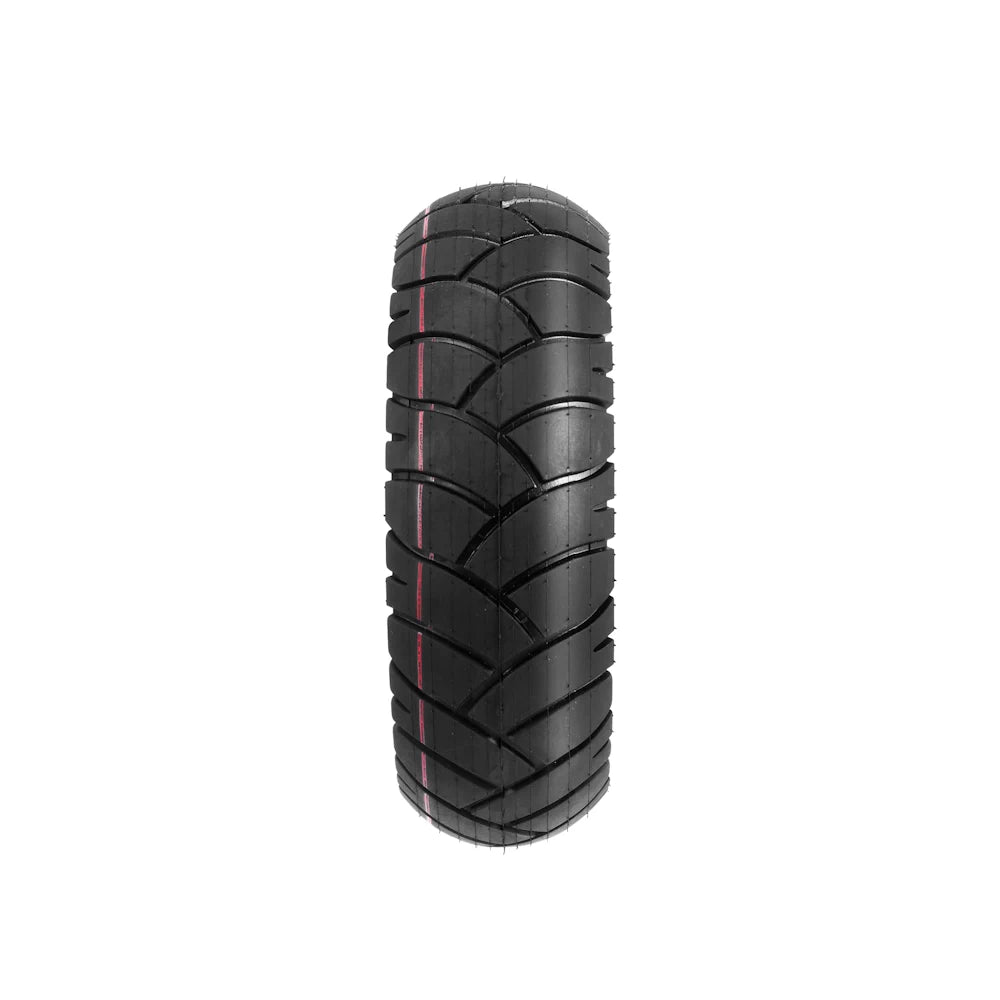 Front-on view of the Xuancheng 10x3 tyre showing curved street tread