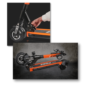 Simple and solid folding mechanism of EMOVE Touring