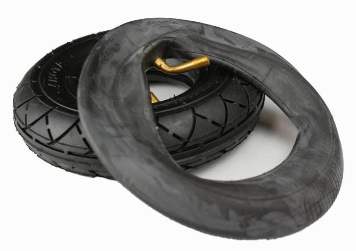 8 Inch Inner Tube (200 x 50), shown with an 8 inch outer tyre. Suitable for EMOVE Touring (front tyre only).