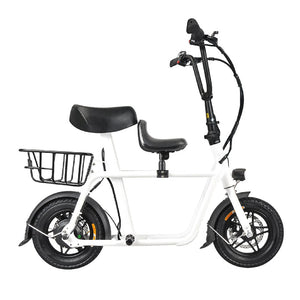 Fiido Q1 (white) with child seat