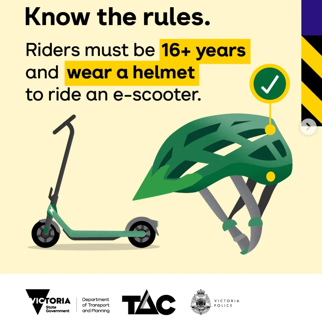Know The Rules graphic - Transport Victoria