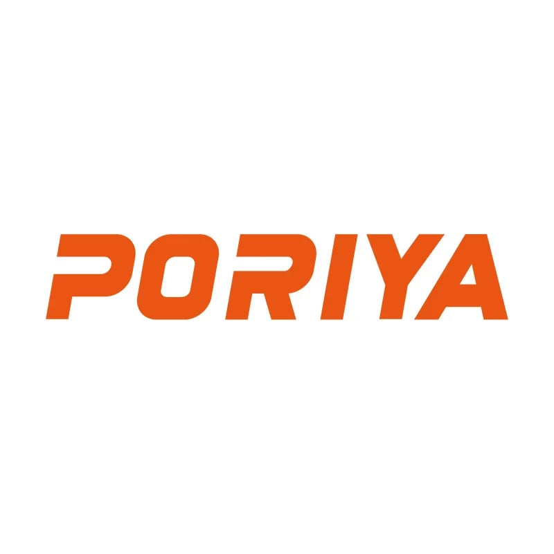 Poriya logo, orange on white