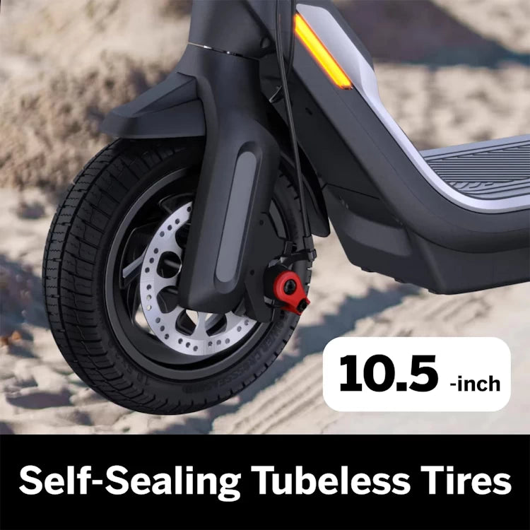 Genuine Segway 10.5 Inch Self-Sealing Tubeless tyre, fitted the front wheel of a Ninebot P65 