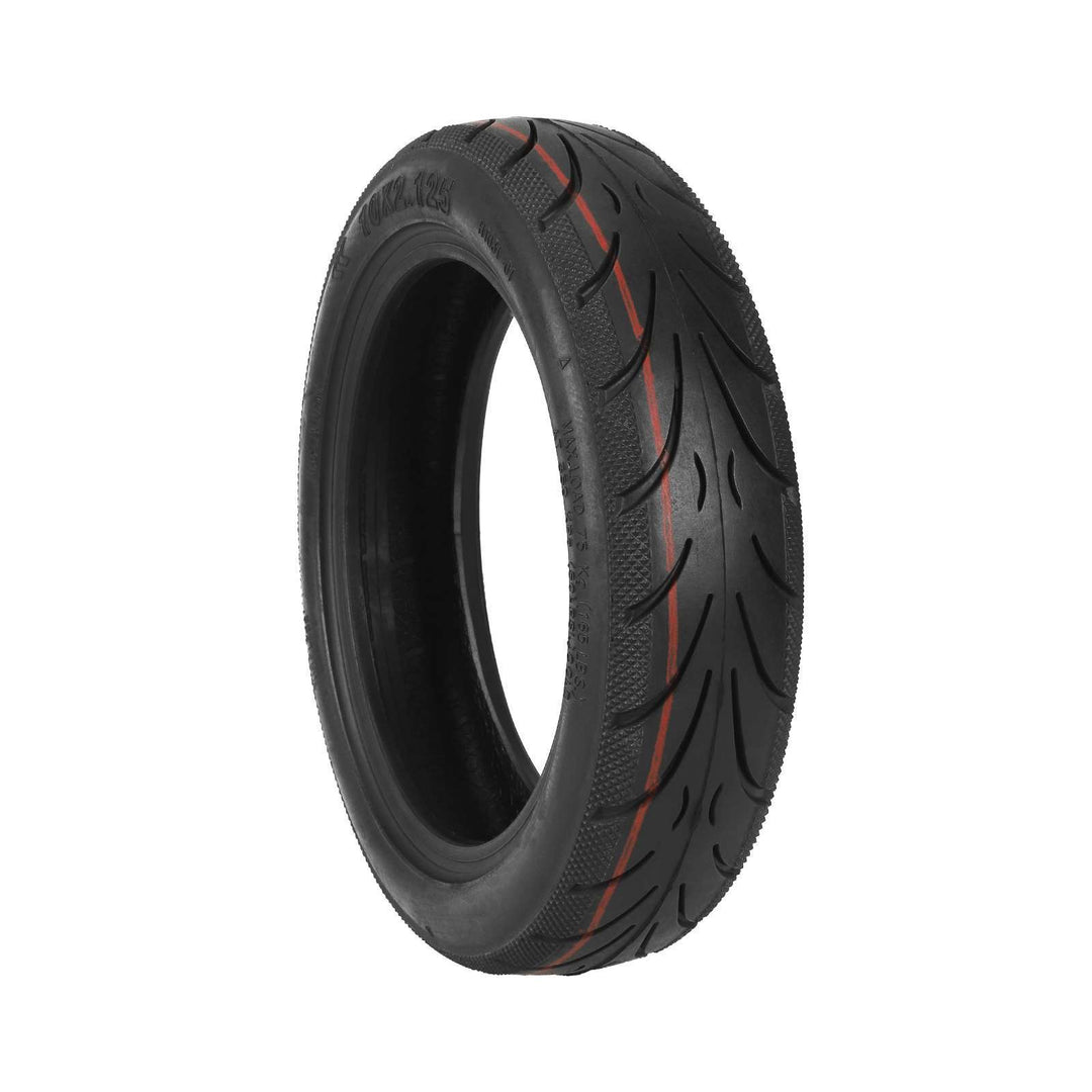 10×2.125 tubeless road tyre HT031-02 with directional tread and diamond-stippled shoulders for electric scooters.