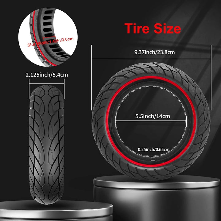 Tyre: 10x2.125 Solid Honeycomb Puncture-Proof Tyre – Electric Scooter Replacement Tyre