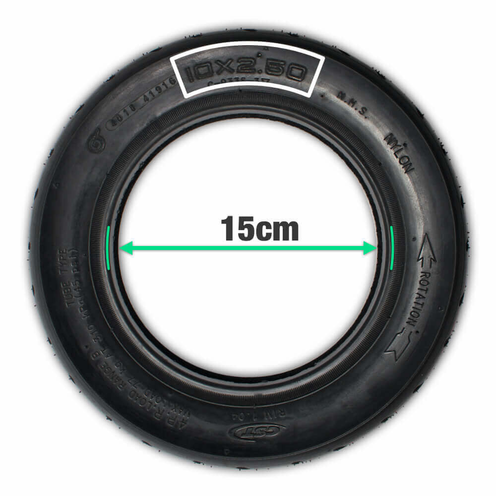 10x2.50" CST Road Tyre - Profile