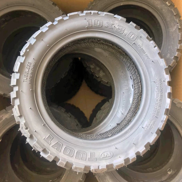 10x3.0 TUOVT electric scooter tyre aggressive off-road tread