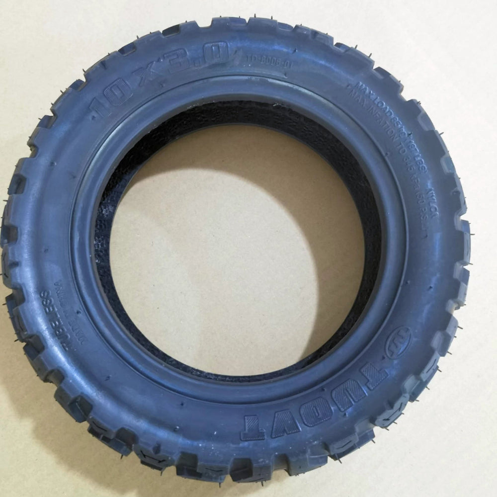 TUOVT 10x3.0 tubeless tyre sidewall marking detail