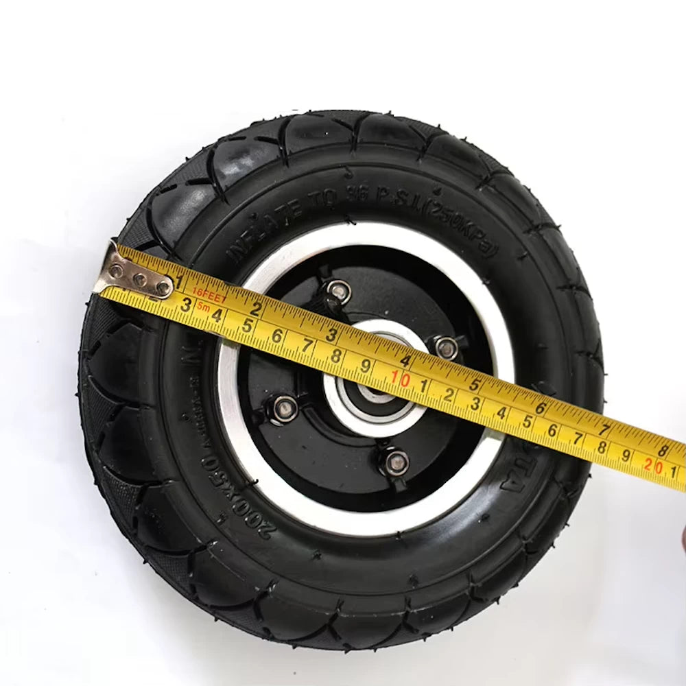 Measurement tape across outside of 200x50 HOTA tyre