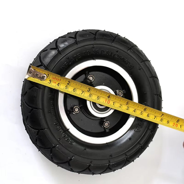 Measurement tape across outside of 200x50 HOTA tyre