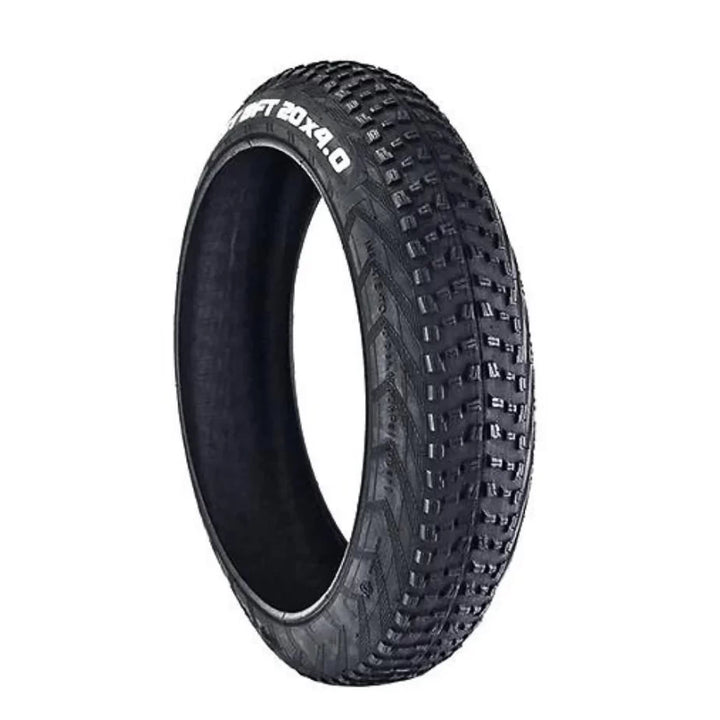 CST BFT 20x4.0 Fat Tyre - All-terrain mountain bike tyre with aggressive tread pattern.