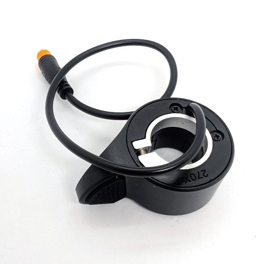 Inner-side view of 270X thumb throttle for electric scooter handlebar