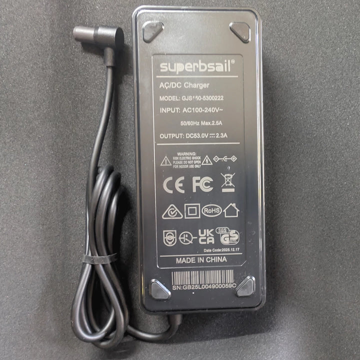 Superbsail 53V 2.3A replacement charger and charging plug for Xiaomi Mi-4 Ultra
