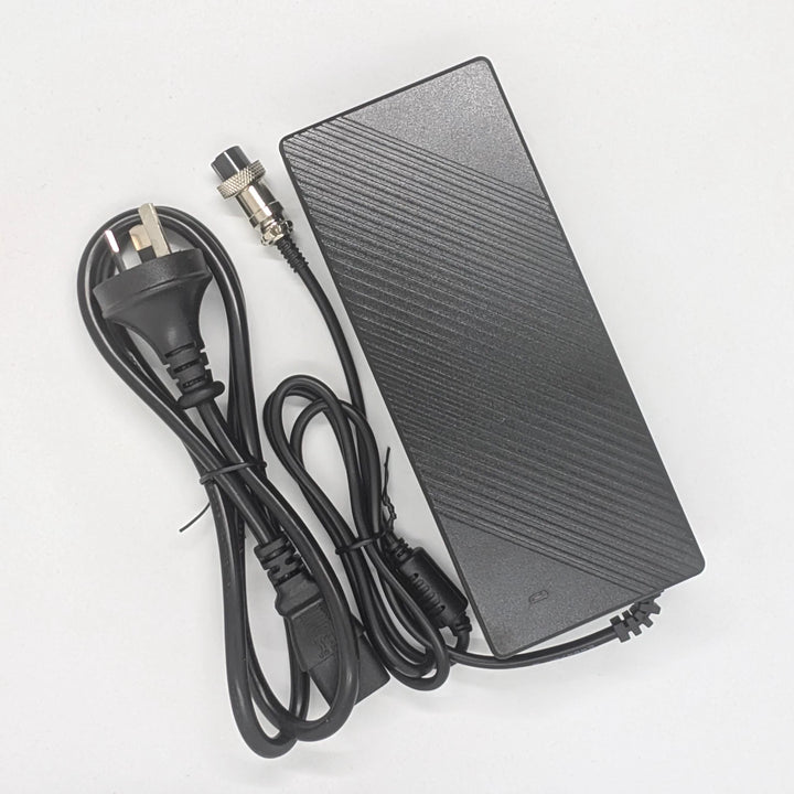67.2V 4A fast charger with GX16-3 connector and Australian power lead