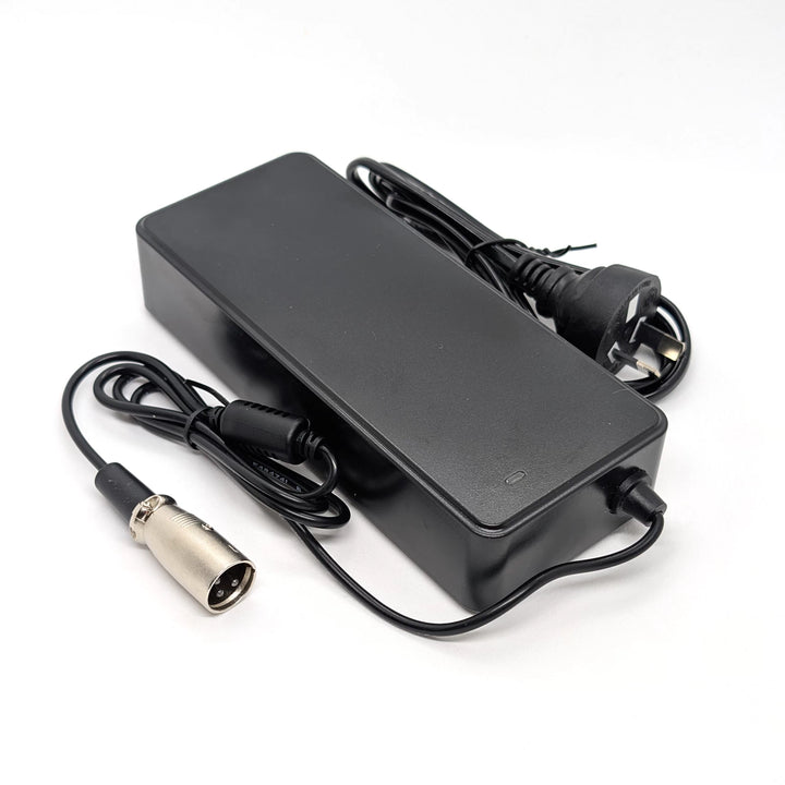 60V electric scooter 67.2V 2A charger with XLR plug and AU power lead