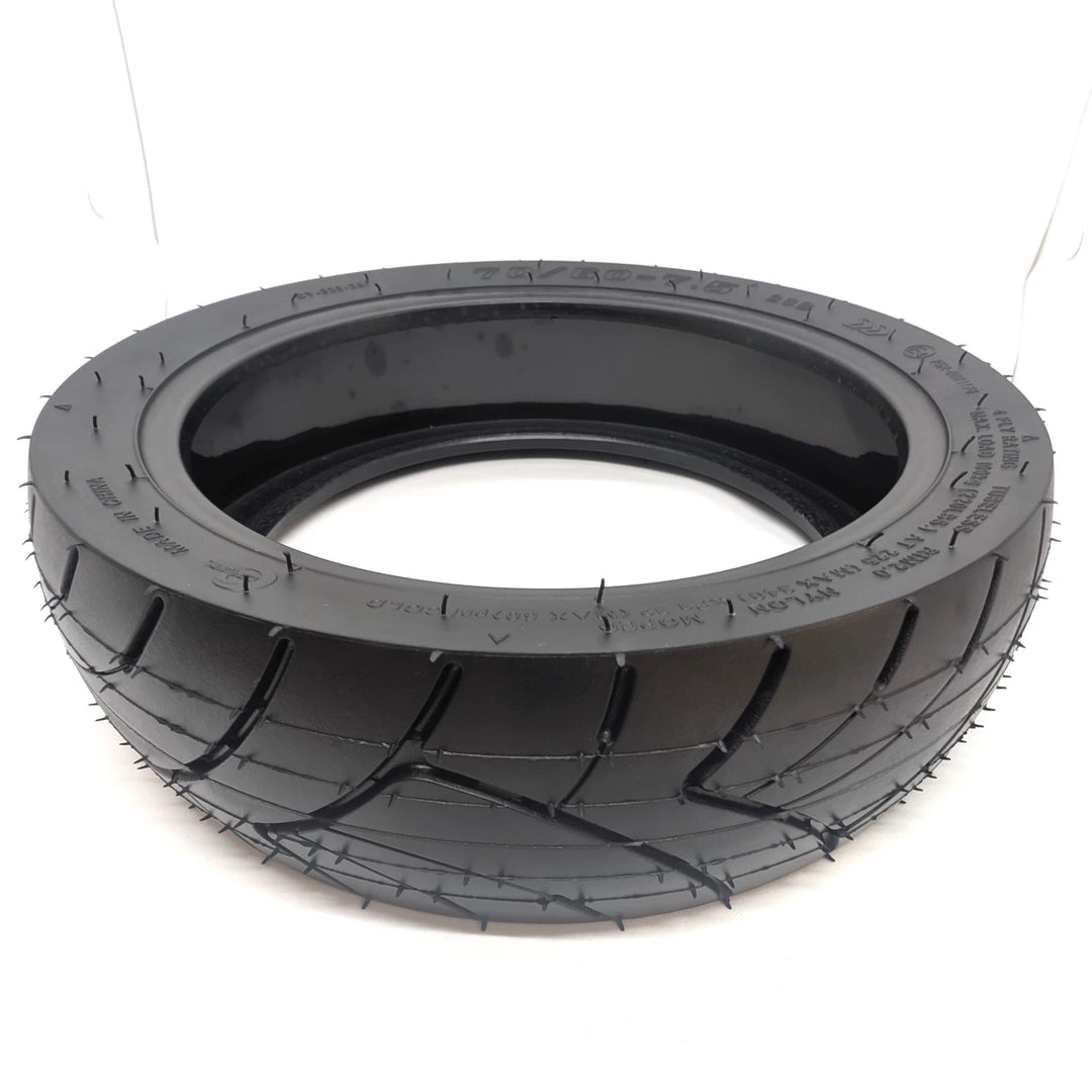 Side view of Segway Ninebot 70/60-7.5 self-healing tubeless tyre, showing the self-heling gel layer inside.