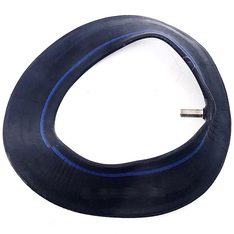 Deflated 8.5-inch Extra Thick Butyl inner tube with straight valve for Xiaomi Mijia M365/Pro electric scooters.