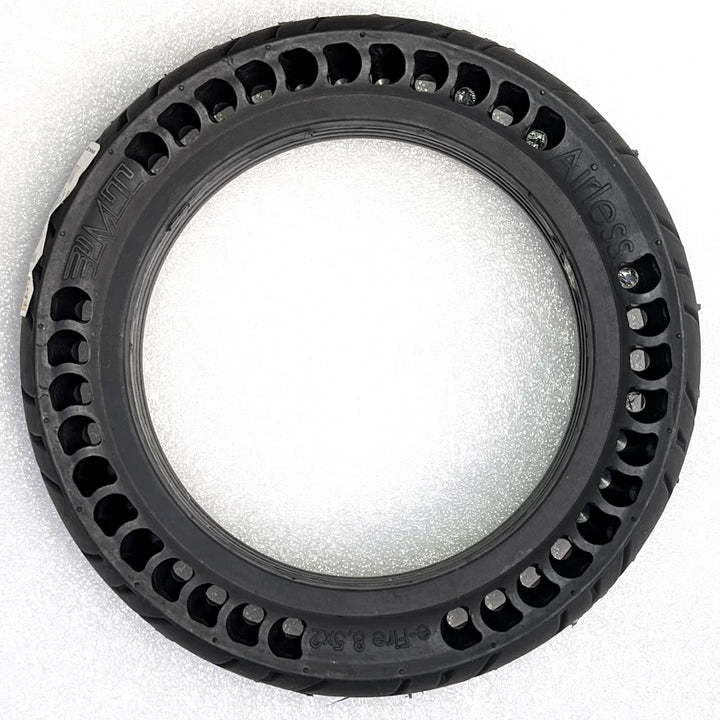 PMT 8.5x2 solid scooter tyre side view showing honeycomb airless design