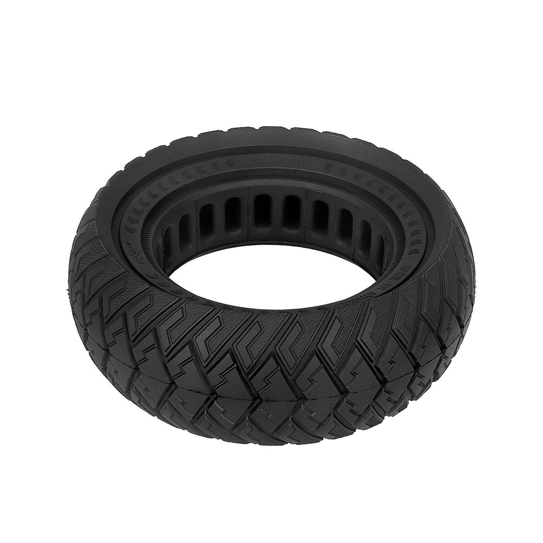 Top view of ULIP 8.5x3 solid honeycomb off-road tyre with aggressive all-terrain tread