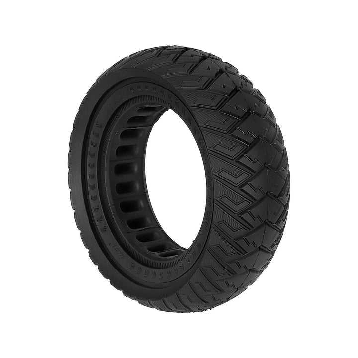 Angled view of ULIP 8.5x3 puncture-proof solid honeycomb tyre for electric scooters