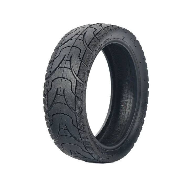 Angled view of 8.5x3 Xuancheng scooter tyre showing tread pattern and inner construction