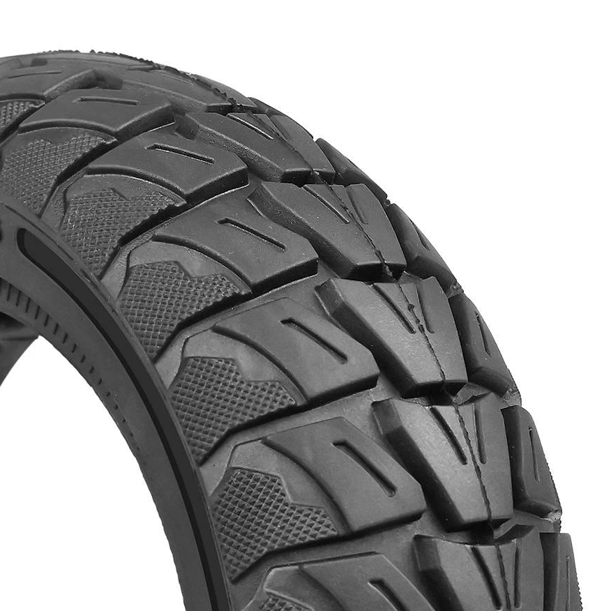 10x3 off road electric scooter tyre aggressive tread pattern close up